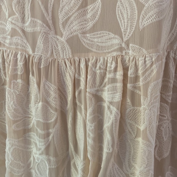 Suncoo Paris Serlie Robe Carry Lace Embroidered Dress Being Size T2/M ruffle - Picture 5 of 16